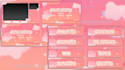 create design stream overlay vtuber, anime or gaming