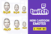 make emotes of your face with texts
