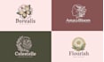 design highly creative feminine hand drawn logo design for your branding