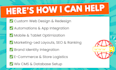 design a complete wix website with SEO