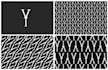 design a monogram logo with a seamless luxury pattern unique