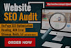 website SEO audit and create a detailed report for your site