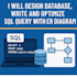 design database, write and optimize sql queries with mysql database