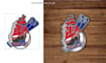 redraw and do baseball trading pin design
