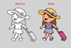 do redraw and vectorization