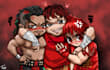 drawing chibi wrestling fanart