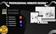 design professional responsive website using HTML, CSS, js