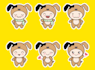 make cute character emoticon, stickers,mascot