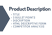 write exclusive amz product content,list description