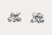 design costume hand lettering calligraphy