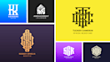 design professional modern monogram initial letters minimal lettermark font logo