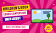 convert pdf to epub, kindle kpf, fixed layout ebook, children book formatting