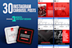 make monthly instagram carousel post and puzzle feed design