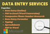 do data entry, web research, and copy paste in 24 hours