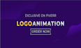 create a custom logo animation or animated intro video