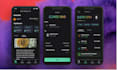 create a outstanding and modern mobile app design