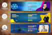 draw professional linkedin background cover and banner page