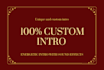 make a unique intro, custom intro and outro video
