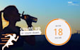 create custom live fitness count down up timer video