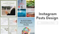 design catchy instagram posts on sustainability