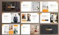create business pitch deck presentation design or template