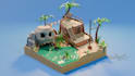 create low poly 3d game assets and environment
