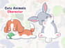 draw cute animals cartoon and mascot