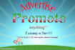add, promote, advertise by post on my blog