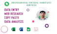 do web research, lead generation and fast data entry