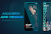 create modern mobile app promo video