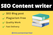be your SEO content writer, blog post writer