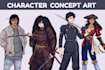 design anime characters for games and webtoon