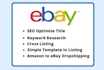 be your ebay VA for product listings , store management