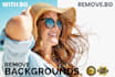 do background removal, photo retouching and skin retouch