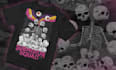 draw skull skeleton illustration for t shirt logo design
