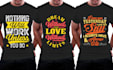 create custom typography t shirt design for print on demand