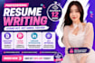 deliver professional resume writing service, cover letter in 12 hours