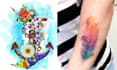 draw your color tattoo design with a real tattoo artist