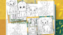 make kids or adults coloring pages and custom interior for KDP book business