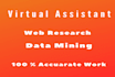 do web research, virtual assistant, data mining, linkedin