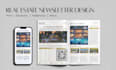 design a professional real estate email and print newsletter