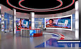 create high quality virtual  3d set design studio