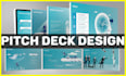 design business pitch deck, startup pitch deck, PPT deck,powerpoint presentation
