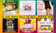 design a leaflet printing flyer, food flier in same day
