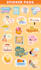 create cute stickers and patch design sheet