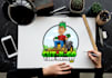 draw a cute cartoon character logo design