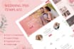 do eye catching web wedding template design