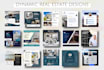 design modern real estate social media post and template