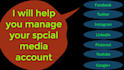 be your social media manager and content creator