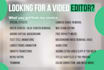 do professional video editing, youtube video editing upto 4k